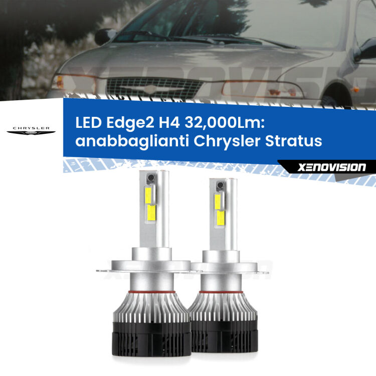 <p><strong>Kit anabbaglianti LED H4 per Chrysler Stratus</strong>  1995 - 2001. </strong>Potenza smisurata, taglio di luce perfetto. Super canbus. Qualità Massima.</p>