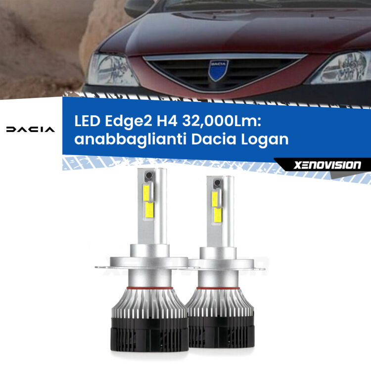 <p><strong>Kit anabbaglianti LED H4 per Dacia Logan</strong>  2004 - 2011. </strong>Potenza smisurata, taglio di luce perfetto. Super canbus. Qualità Massima.</p>