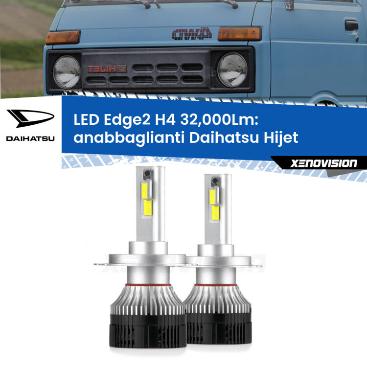 <p><strong>Kit anabbaglianti LED H4 per Daihatsu Hijet</strong>  1992 - 2005. </strong>Potenza smisurata, taglio di luce perfetto. Super canbus. Qualità Massima.</p>