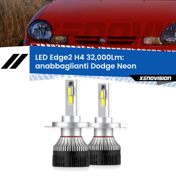 <p><strong>Kit anabbaglianti LED H4 per Dodge Neon</strong>  1994 - 1999. </strong>Potenza smisurata, taglio di luce perfetto. Super canbus. Qualità Massima.</p>