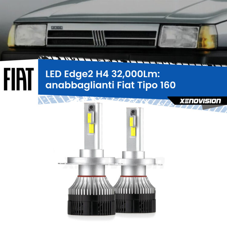 <p><strong>Kit anabbaglianti LED H4 per Fiat Tipo</strong> 160 1987 - 1996. </strong>Potenza smisurata, taglio di luce perfetto. Super canbus. Qualità Massima.</p>