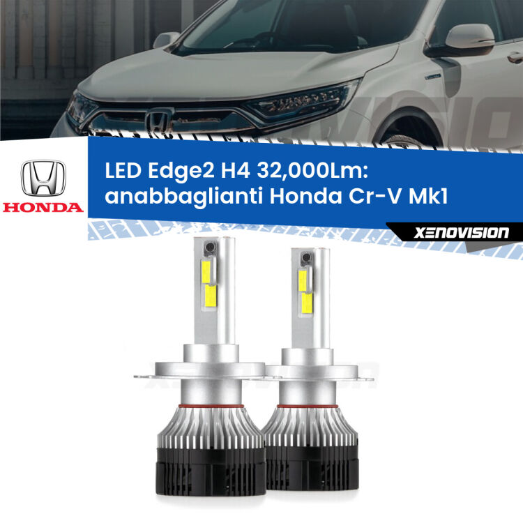 <p><strong>Kit anabbaglianti LED H4 per Honda Cr-V</strong> Mk1 1995 - 2000. </strong>Potenza smisurata, taglio di luce perfetto. Super canbus. Qualità Massima.</p>