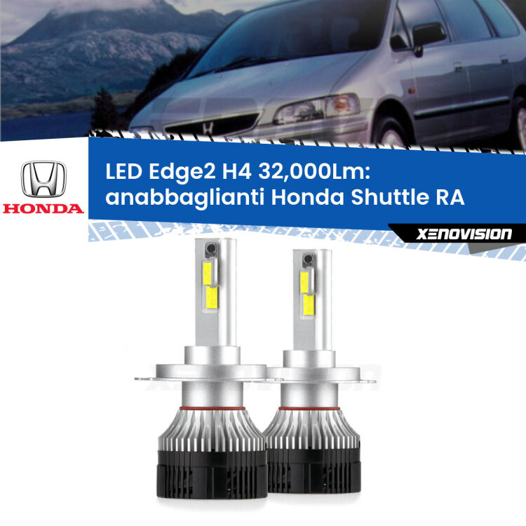 <p><strong>Kit anabbaglianti LED H4 per Honda Shuttle</strong> RA 1994 - 2004. </strong>Potenza smisurata, taglio di luce perfetto. Super canbus. Qualità Massima.</p>