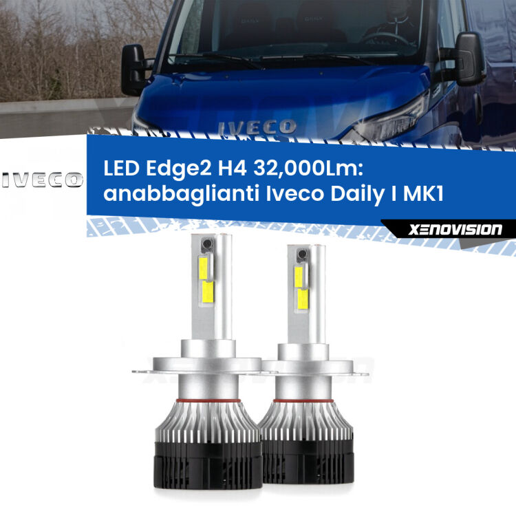 <p><strong>Kit anabbaglianti LED H4 per Iveco Daily I</strong> MK1 1978 - 1999. </strong>Potenza smisurata, taglio di luce perfetto. Super canbus. Qualità Massima.</p>