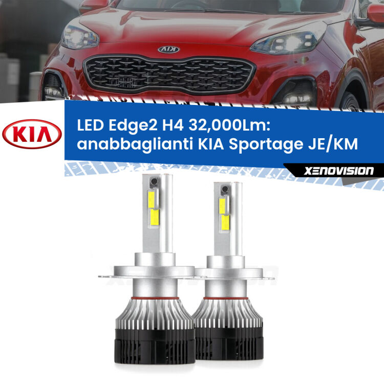 <p><strong>Kit anabbaglianti LED H4 per KIA Sportage</strong> JE/KM 2004 - 2009. </strong>Potenza smisurata, taglio di luce perfetto. Super canbus. Qualità Massima.</p>