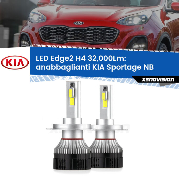 <p><strong>Kit anabbaglianti LED H4 per KIA Sportage</strong> NB 1993 - 2003. </strong>Potenza smisurata, taglio di luce perfetto. Super canbus. Qualità Massima.</p>