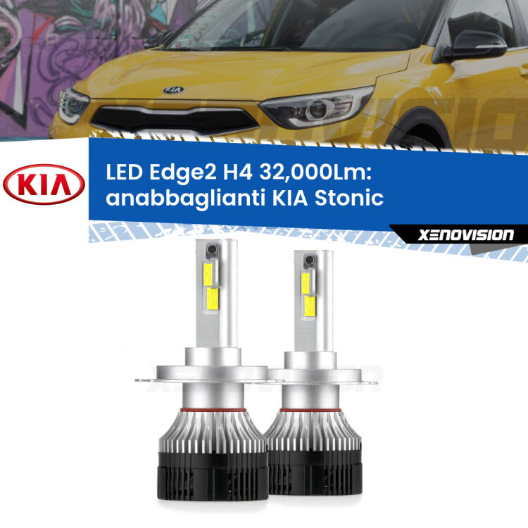 <p><strong>Kit anabbaglianti LED H4 per KIA Stonic</strong>  a parabola singola. </strong>Potenza smisurata, taglio di luce perfetto. Super canbus. Qualità Massima.</p>