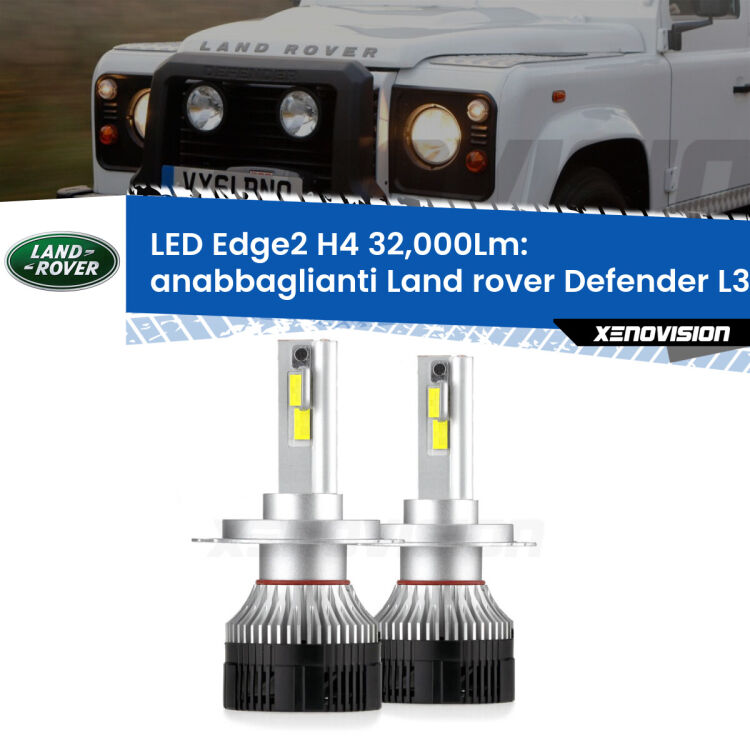 <p><strong>Kit anabbaglianti LED H4 per Land rover Defender</strong> L316 1998 - 2016. </strong>Potenza smisurata, taglio di luce perfetto. Super canbus. Qualità Massima.</p>