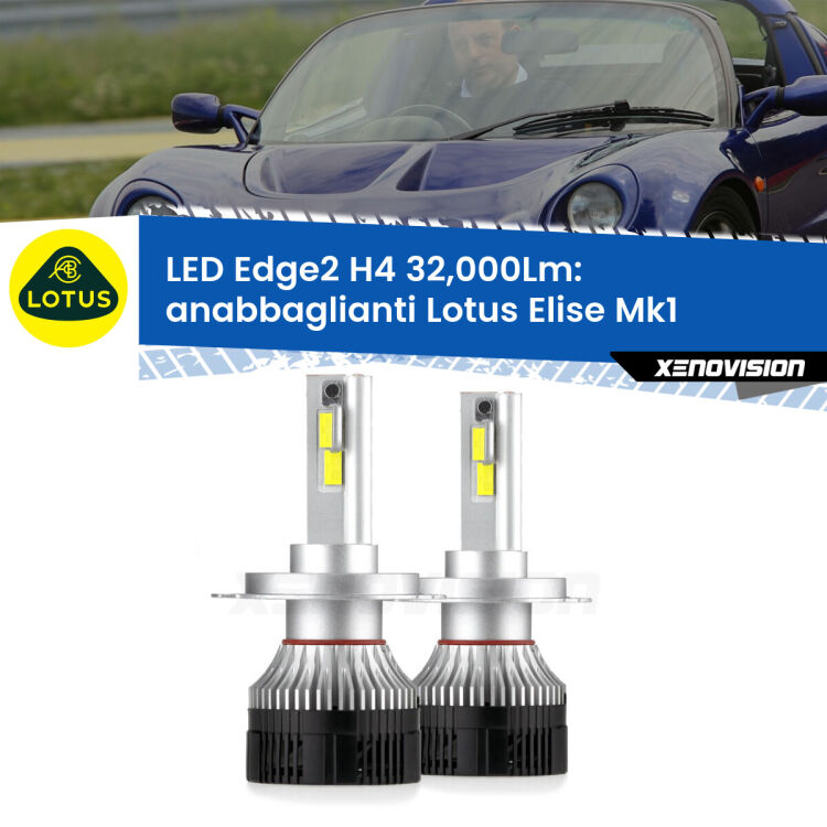 <p><strong>Kit anabbaglianti LED H4 per Lotus Elise</strong> Mk1 1996 - 2009. </strong>Potenza smisurata, taglio di luce perfetto. Super canbus. Qualità Massima.</p>