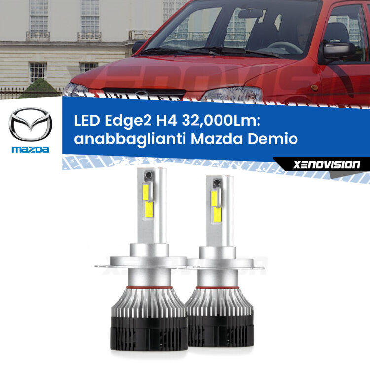 <p><strong>Kit anabbaglianti LED H4 per Mazda Demio</strong>  1998 - 2003. </strong>Potenza smisurata, taglio di luce perfetto. Super canbus. Qualità Massima.</p>