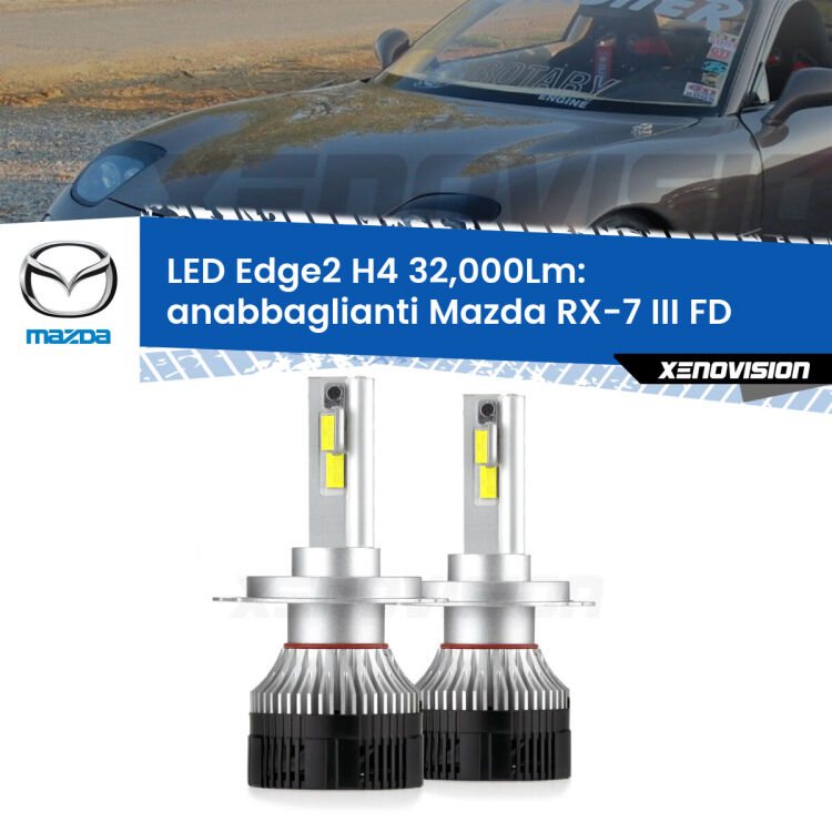 <p><strong>Kit anabbaglianti LED H4 per Mazda RX-7 III</strong> FD 1992 - 2002. </strong>Potenza smisurata, taglio di luce perfetto. Super canbus. Qualità Massima.</p>