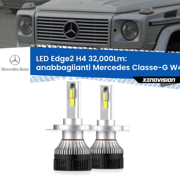 <p><strong>Kit anabbaglianti LED H4 per Mercedes Classe-G</strong> W463 1991 - 2004. </strong>Potenza smisurata, taglio di luce perfetto. Super canbus. Qualità Massima.</p>