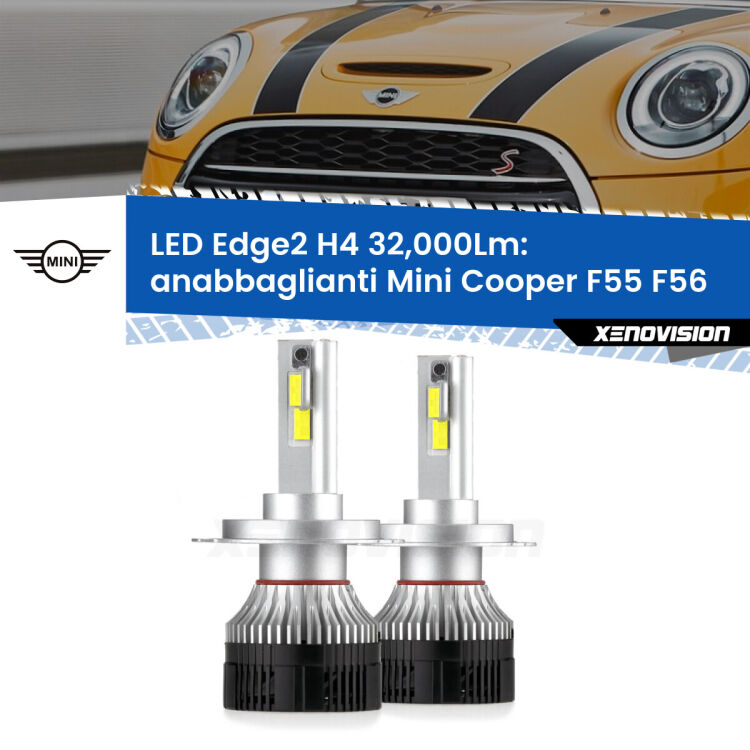 <p><strong>Kit anabbaglianti LED H4 per Mini Cooper</strong> F55 F56 2013 - 2017. </strong>Potenza smisurata, taglio di luce perfetto. Super canbus. Qualità Massima.</p>