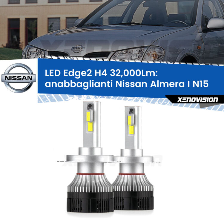 <p><strong>Kit anabbaglianti LED H4 per Nissan Almera I</strong> N15 1995 - 2000. </strong>Potenza smisurata, taglio di luce perfetto. Super canbus. Qualità Massima.</p>