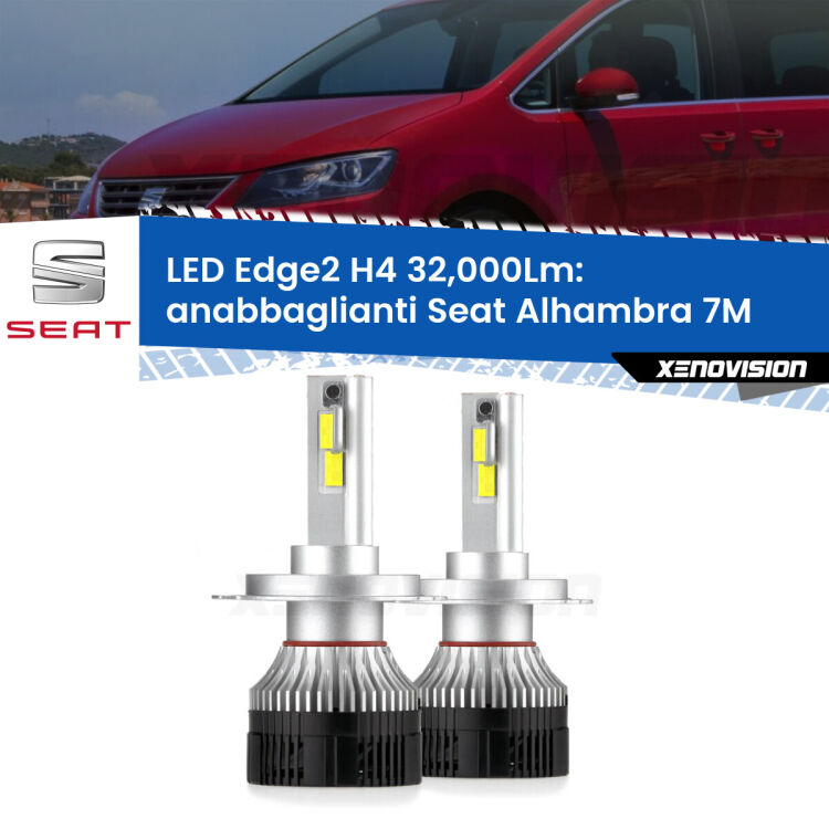 <p><strong>Kit anabbaglianti LED H4 per Seat Alhambra</strong> 7M 1996 - 2000. </strong>Potenza smisurata, taglio di luce perfetto. Super canbus. Qualità Massima.</p>