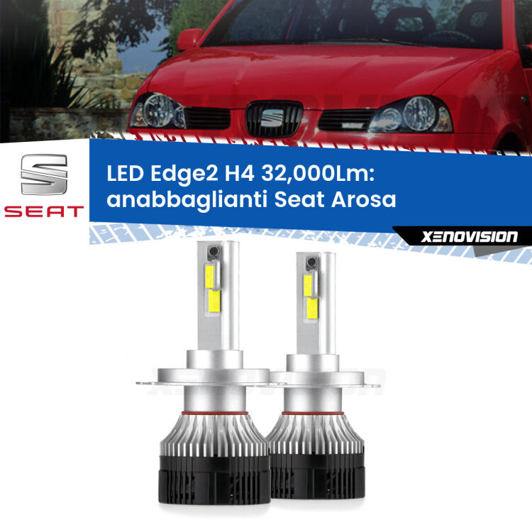 <p><strong>Kit anabbaglianti LED H4 per Seat Arosa</strong>  a parabola singola. </strong>Potenza smisurata, taglio di luce perfetto. Super canbus. Qualità Massima.</p>