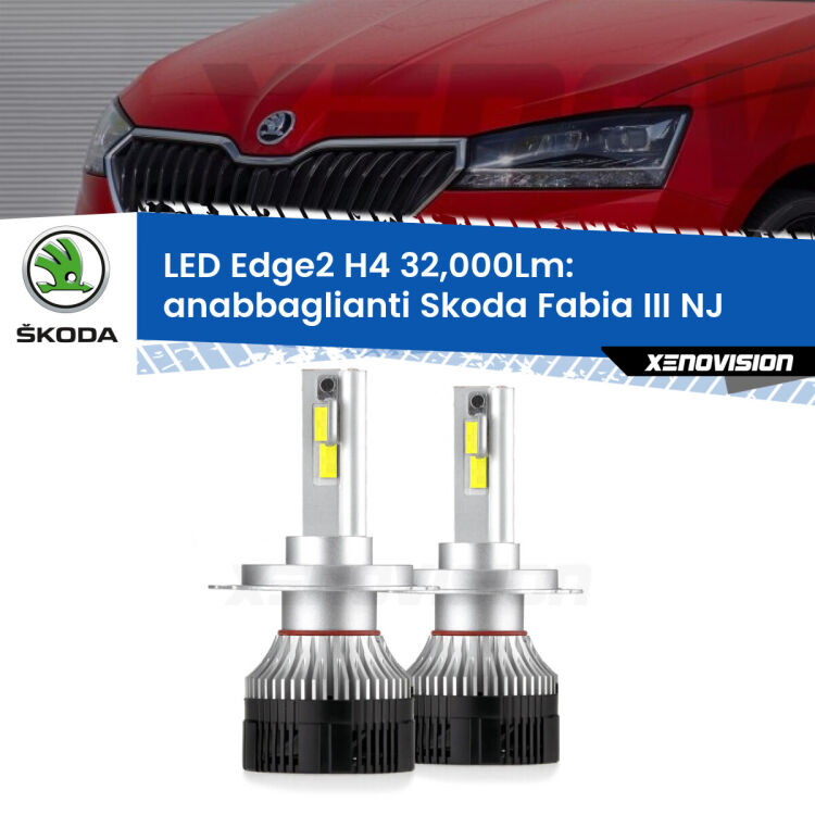 <p><strong>Kit anabbaglianti LED H4 per Skoda Fabia III</strong> NJ a parabola singola. </strong>Potenza smisurata, taglio di luce perfetto. Super canbus. Qualità Massima.</p>