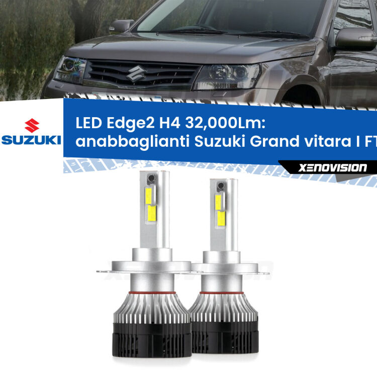 <p><strong>Kit anabbaglianti LED H4 per Suzuki Grand vitara I</strong> FT, HT 1998 - 2006. </strong>Potenza smisurata, taglio di luce perfetto. Super canbus. Qualità Massima.</p>