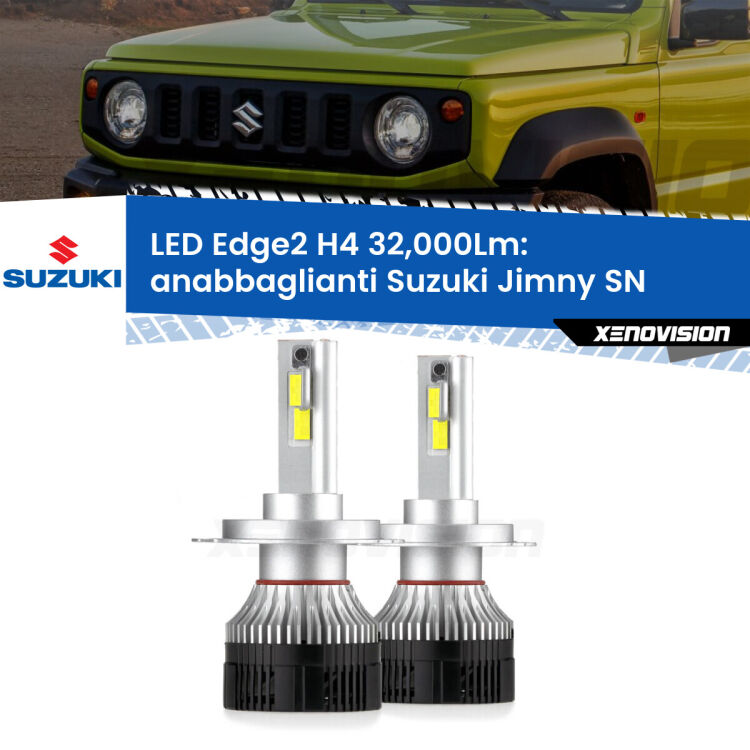 <p><strong>Kit anabbaglianti LED H4 per Suzuki Jimny</strong> SN 1998 in poi. </strong>Potenza smisurata, taglio di luce perfetto. Super canbus. Qualità Massima.</p>