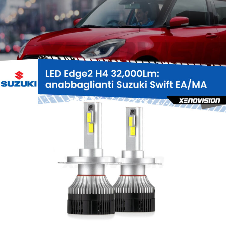 <p><strong>Kit anabbaglianti LED H4 per Suzuki Swift</strong> EA/MA 1989 - 2003. </strong>Potenza smisurata, taglio di luce perfetto. Super canbus. Qualità Massima.</p>