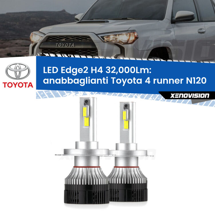 <p><strong>Kit anabbaglianti LED H4 per Toyota 4 runner</strong> N120 1989 - 1996. </strong>Potenza smisurata, taglio di luce perfetto. Super canbus. Qualità Massima.</p>