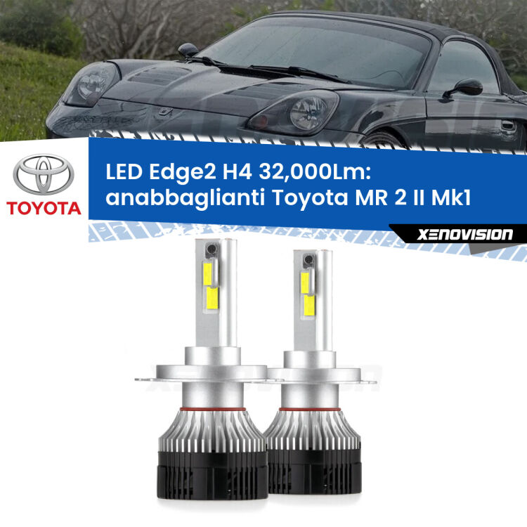 <p><strong>Kit anabbaglianti LED H4 per Toyota MR 2 II</strong> Mk1 1989 - 2000. </strong>Potenza smisurata, taglio di luce perfetto. Super canbus. Qualità Massima.</p>