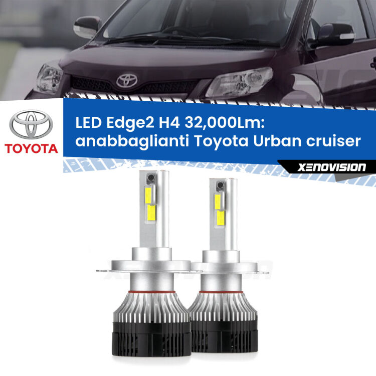 <p><strong>Kit anabbaglianti LED H4 per Toyota Urban cruiser</strong>  2007 - 2016. </strong>Potenza smisurata, taglio di luce perfetto. Super canbus. Qualità Massima.</p>