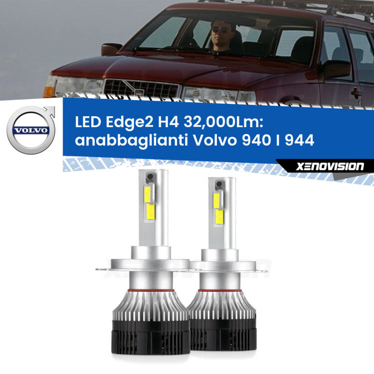 <p><strong>Kit anabbaglianti LED H4 per Volvo 940 I</strong> 944 1990 - 1994. </strong>Potenza smisurata, taglio di luce perfetto. Super canbus. Qualità Massima.</p>