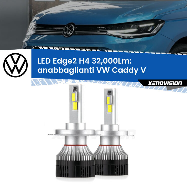 <p><strong>Kit anabbaglianti LED H4 per VW Caddy V</strong>  mono parabola. </strong>Potenza smisurata, taglio di luce perfetto. Super canbus. Qualità Massima.</p>