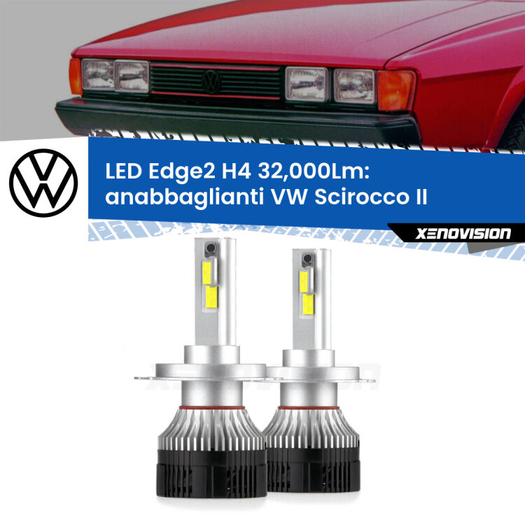 <p><strong>Kit anabbaglianti LED H4 per VW Scirocco</strong> II 1980 - 1992. </strong>Potenza smisurata, taglio di luce perfetto. Super canbus. Qualità Massima.</p>