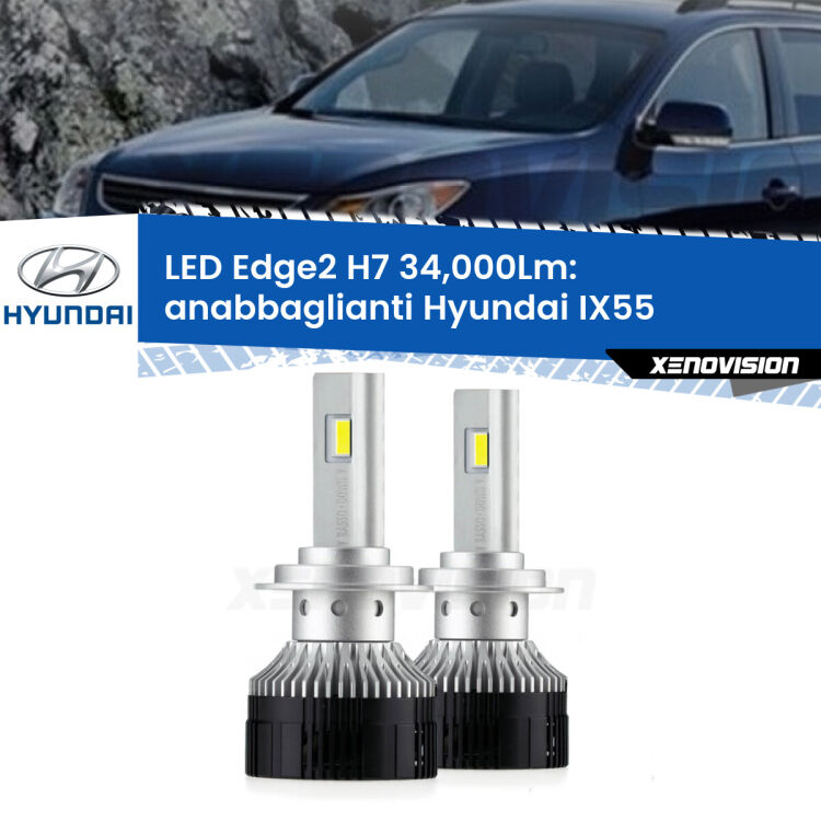 <strong>Kit anabbaglianti LED per Hyundai IX55</strong>  2008 - 2012.</strong>.Coppia lampade <strong>H7</strong> modello Edge v3.0 di Xenovision.