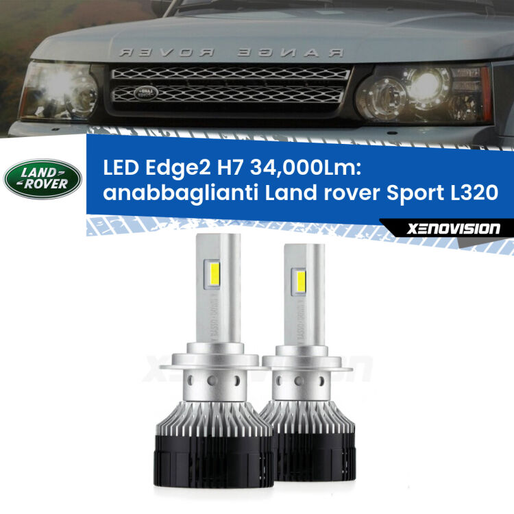 <strong>Kit anabbaglianti LED per Land rover Sport</strong> L320 2005 - 2013.</strong>.Coppia lampade <strong>H7</strong> modello Edge v3.0 di Xenovision.