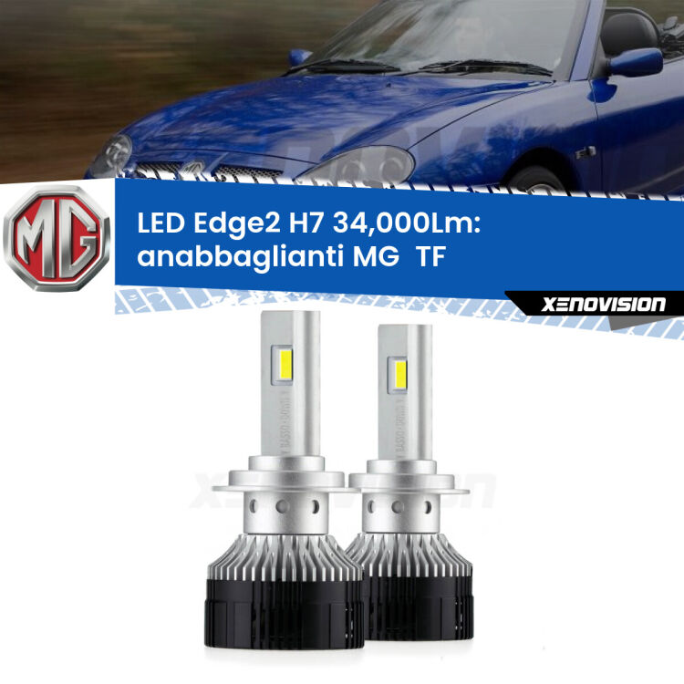 <strong>Kit anabbaglianti LED per MG  TF</strong>  2002 - 2009.</strong>.Coppia lampade <strong>H7</strong> modello Edge v3.0 di Xenovision.