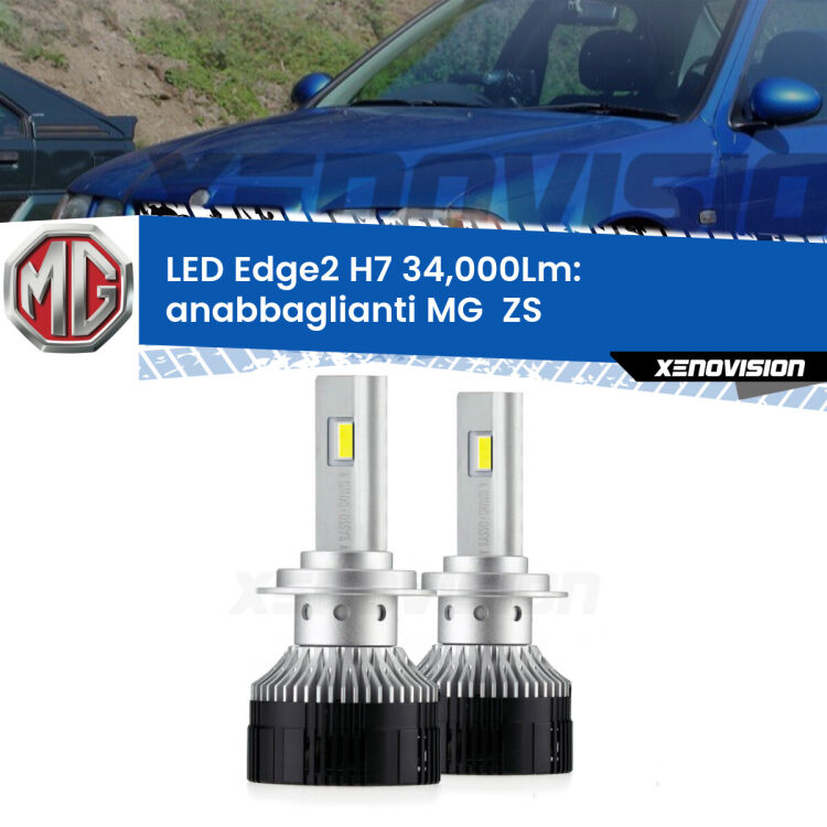 <strong>Kit anabbaglianti LED per MG  ZS</strong>  2001 - 2005.</strong>.Coppia lampade <strong>H7</strong> modello Edge v3.0 di Xenovision.