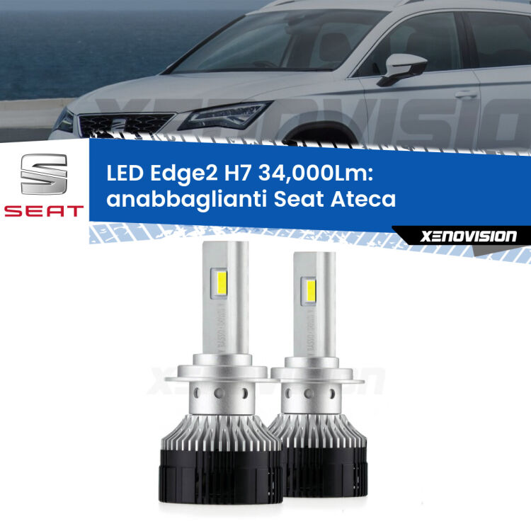 <strong>Kit anabbaglianti LED per Seat Ateca</strong>  2016 in poi.</strong>.Coppia lampade <strong>H7</strong> modello Edge v3.0 di Xenovision.