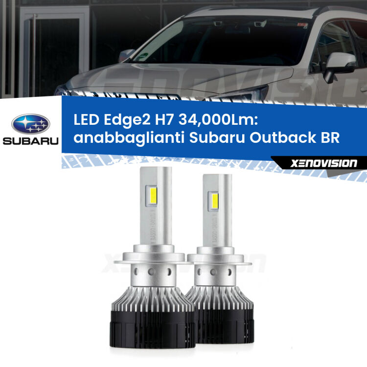 <strong>Kit anabbaglianti LED per Subaru Outback</strong> BR 2009 - 2014.</strong>.Coppia lampade <strong>H7</strong> modello Edge v3.0 di Xenovision.