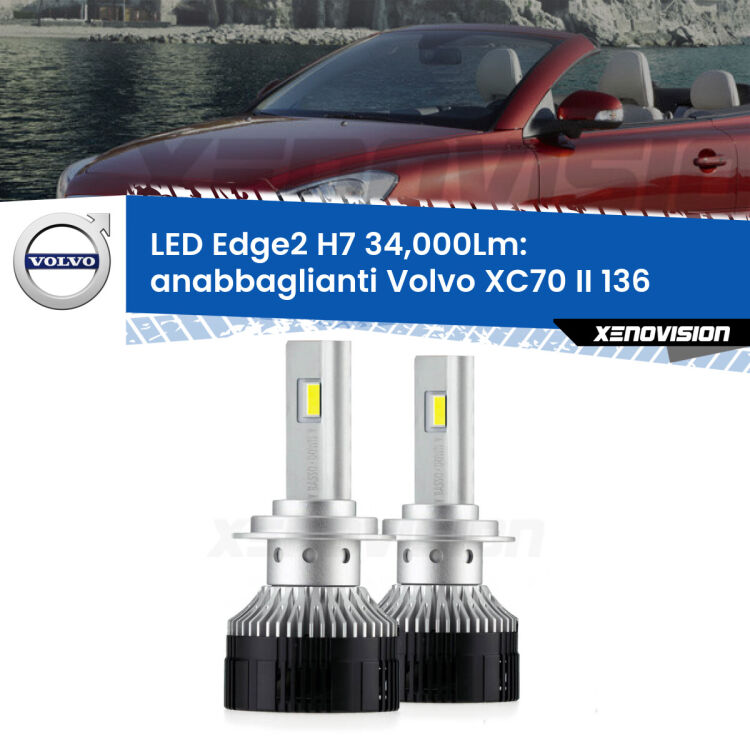 <strong>Kit anabbaglianti LED per Volvo XC70 II</strong> 136 2007 - 2015.</strong>.Coppia lampade <strong>H7</strong> modello Edge v3.0 di Xenovision.