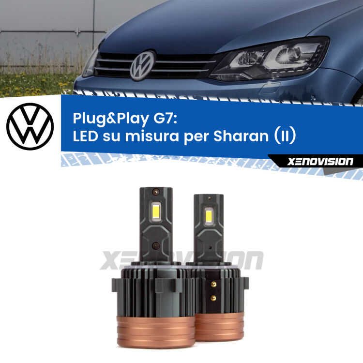 <strong>Kit Anabbaglianti VW Sharan </strong><strong><strong>(II)</strong></strong>: domina la strada, senza rivali. Il kit Led <strong>#1 in Luminosità</strong> sul mercato. Qualità Massima. Include due lampade LED Eagle H7, eventuali accessori non inclusi.