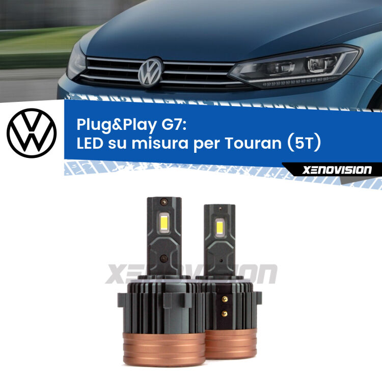 <strong>Kit Anabbaglianti VW Touran </strong><strong><strong>(5T)</strong></strong>: domina la strada, senza rivali. Il kit Led <strong>#1 in Luminosità</strong> sul mercato. Qualità Massima. Include due lampade LED Eagle H7, eventuali accessori non inclusi.