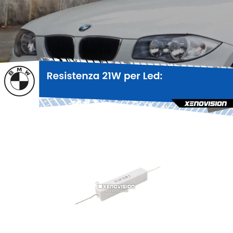 <p>Resistenza ceramica da 20W perfetta per spegnere la spia su retromarcia Serie-1 E87 quando monti alcune lampadine led. Simulando l'assorbimento di una lampada a incandescenza 21Watt, spegne la spia. Occorre una resistenza per ciascuna lampadina led, da collegare in parallelo.</p>
<p> </p>