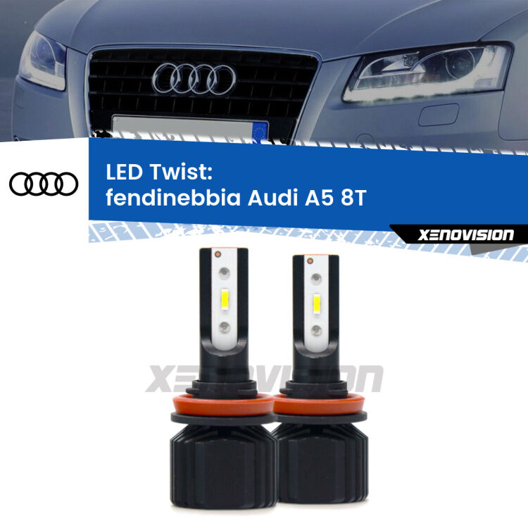 <strong>Kit fendinebbia LED</strong> per <strong>Audi A5</strong> 8T 2007 - 2017. Compatte, impermeabili, senza ventola: praticamente indistruttibili. Top Quality.