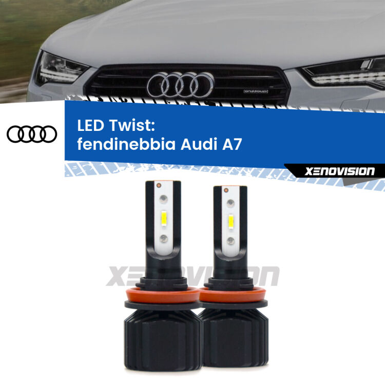 <strong>Kit fendinebbia LED</strong> per <strong>Audi A7</strong>  2010 - 2018. Compatte, impermeabili, senza ventola: praticamente indistruttibili. Top Quality.