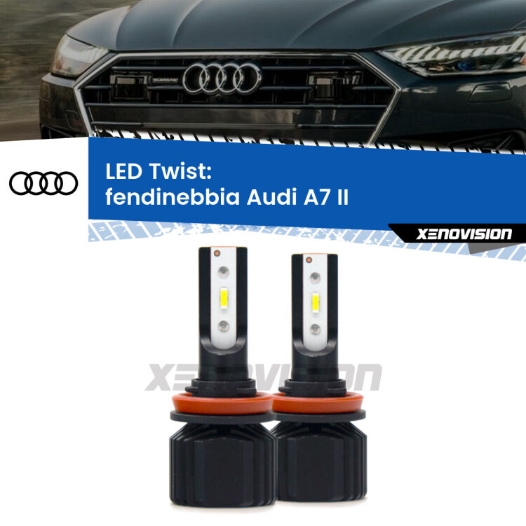 <strong>Kit fendinebbia LED</strong> per <strong>Audi A7</strong> II 2019 in poi. Compatte, impermeabili, senza ventola: praticamente indistruttibili. Top Quality.