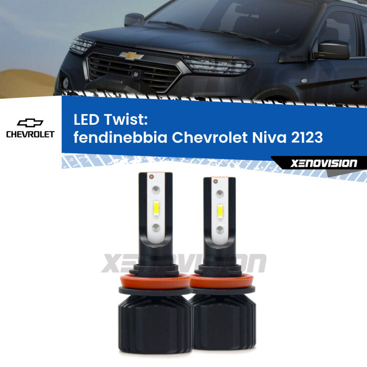 <strong>Kit fendinebbia LED</strong> per <strong>Chevrolet Niva</strong> 2123 2002 - 2009. Compatte, impermeabili, senza ventola: praticamente indistruttibili. Top Quality.