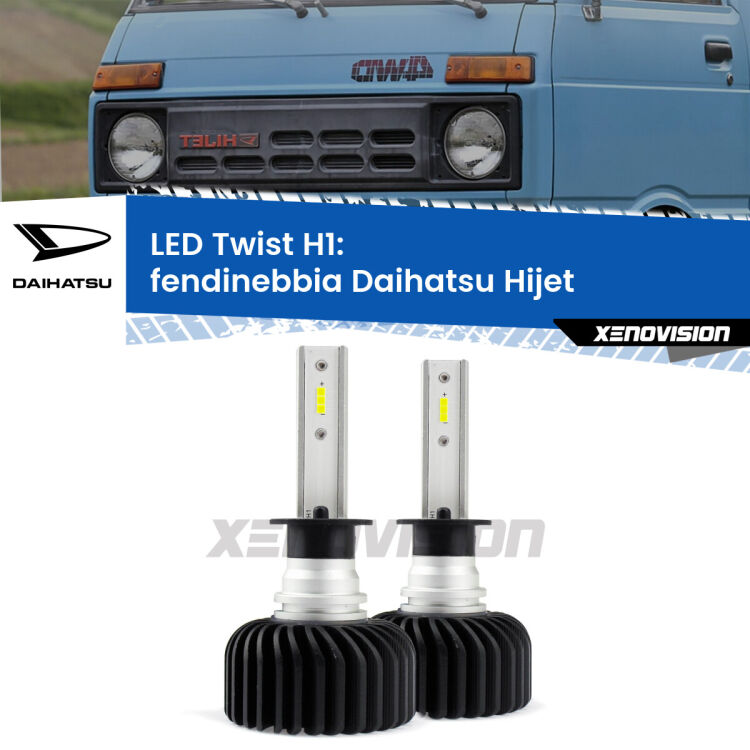 <strong>Kit fendinebbia LED</strong> H1 per <strong>Daihatsu Hijet</strong>  1992 - 2005. Compatte, impermeabili, senza ventola: praticamente indistruttibili. Top Quality.