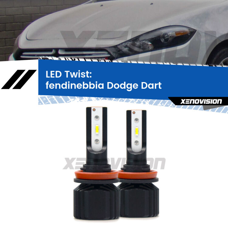 <strong>Kit fendinebbia LED</strong> per <strong>Dodge Dart</strong>  2012 in poi. Compatte, impermeabili, senza ventola: praticamente indistruttibili. Top Quality.