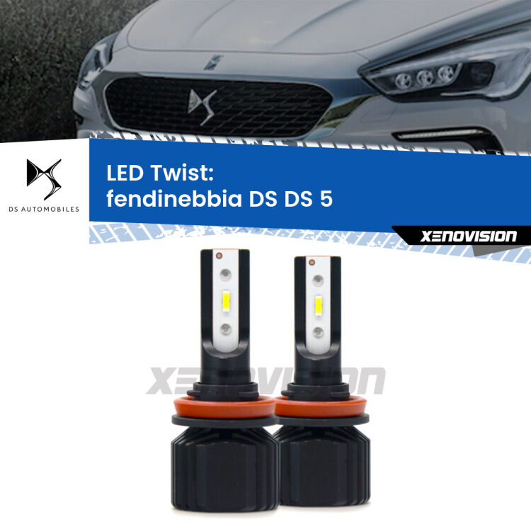 <strong>Kit fendinebbia LED</strong> per <strong>DS DS 5</strong>  2015 in poi. Compatte, impermeabili, senza ventola: praticamente indistruttibili. Top Quality.