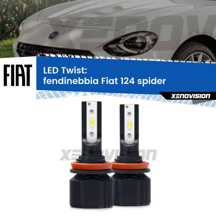 <strong>Kit fendinebbia LED</strong> per <strong>Fiat 124 spider</strong>  2016 in poi. Compatte, impermeabili, senza ventola: praticamente indistruttibili. Top Quality.