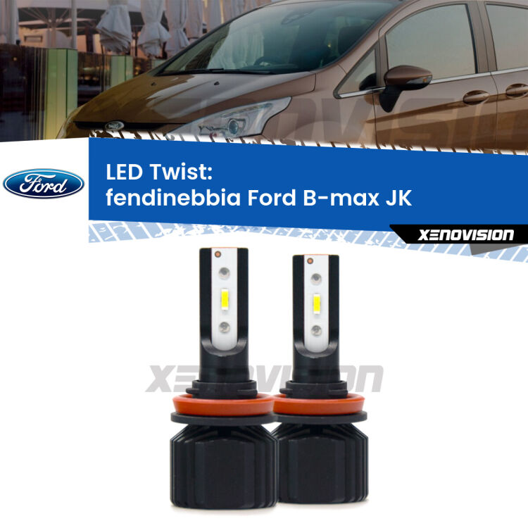 <strong>Kit fendinebbia LED</strong> per <strong>Ford B-max</strong> JK 2012 in poi. Compatte, impermeabili, senza ventola: praticamente indistruttibili. Top Quality.