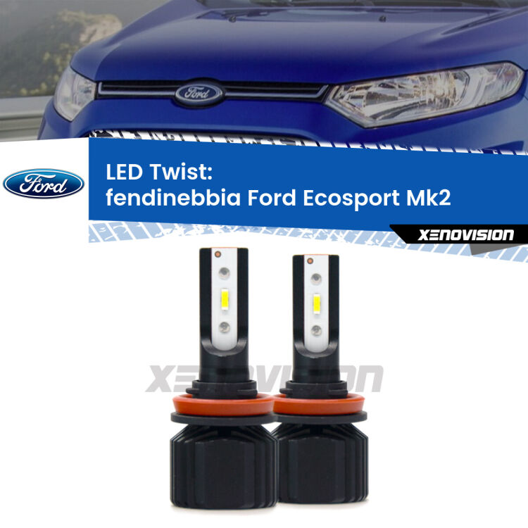 <strong>Kit fendinebbia LED</strong> per <strong>Ford Ecosport</strong> Mk2 2012 - 2016. Compatte, impermeabili, senza ventola: praticamente indistruttibili. Top Quality.